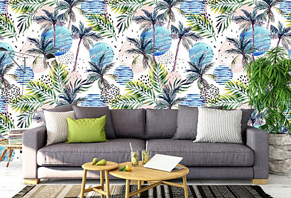 Fototapeta Tropical palm trees 14052